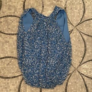 Alice + Olivia Sky Blue Floral Top